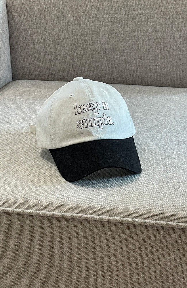 keep lettering ball cap  (5 color)