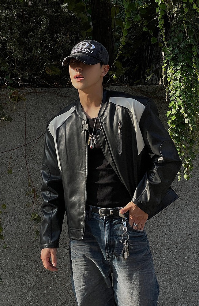 Matthew China Leather Jacket (2 color)