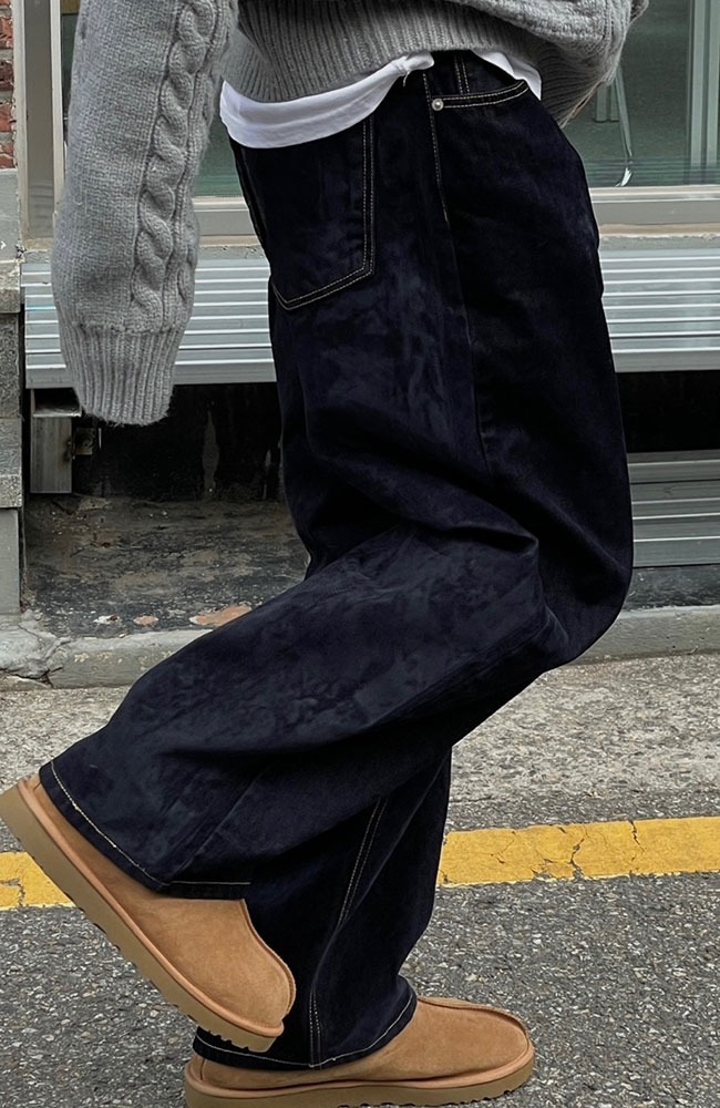 (무조건추천) velvet coated denim pants (2 color)